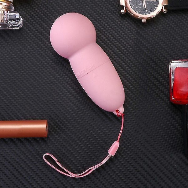 Naisten värisevä muna Kannettava sähköinen hierontalaite akkukäyttöisellä iholla, pehmeä silikoni naaras Pink