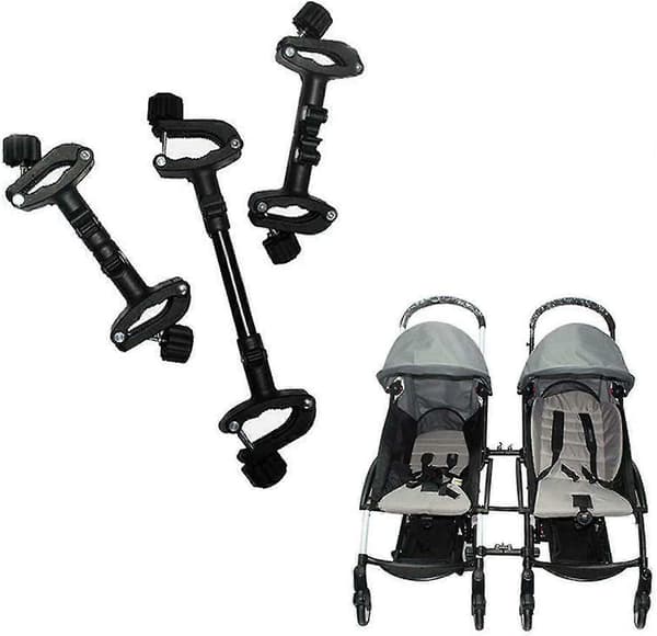 3-pack vagnskopplingar för barnvagn med justerbara bärbara fästen