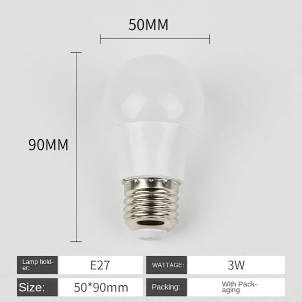 LED-lampe hængende pærer E27-3W-9 PERLER E27-3W-9 PERLER
