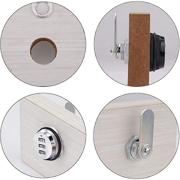3-digit combination lock, 30mm zinc alloy code lock for security cabinet mailbox toolbox