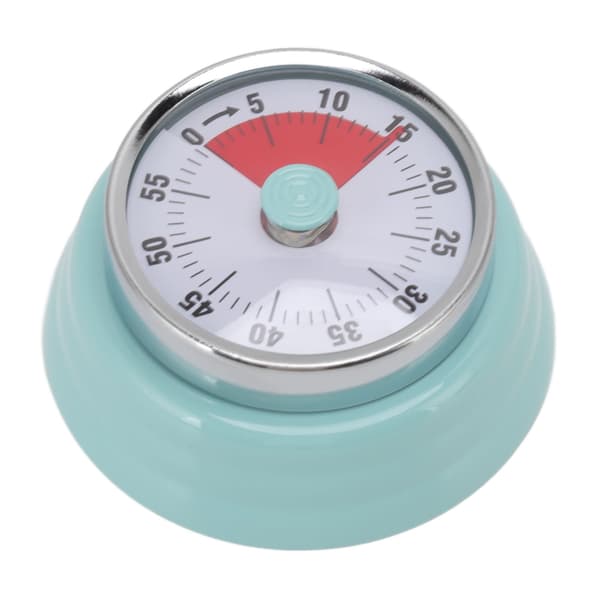 Visuell nedtellingstimer 60 minutter, magnetisk sirkulær timer for lærere, klasserom, barn, matlaging, kontor, lysegrønn