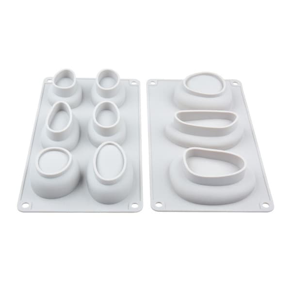Gatesteinsformet kakeform, 3D-steinbelagt silikonbakeform for bakverk
