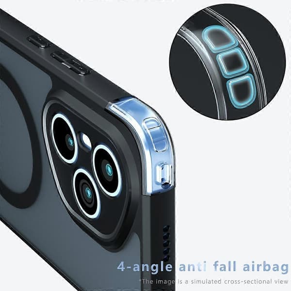 Deksler til Honor 400 Pro 5G (Global) Kompatibel med MagSafe TPU+PC Matt Telefonbeskyttelse