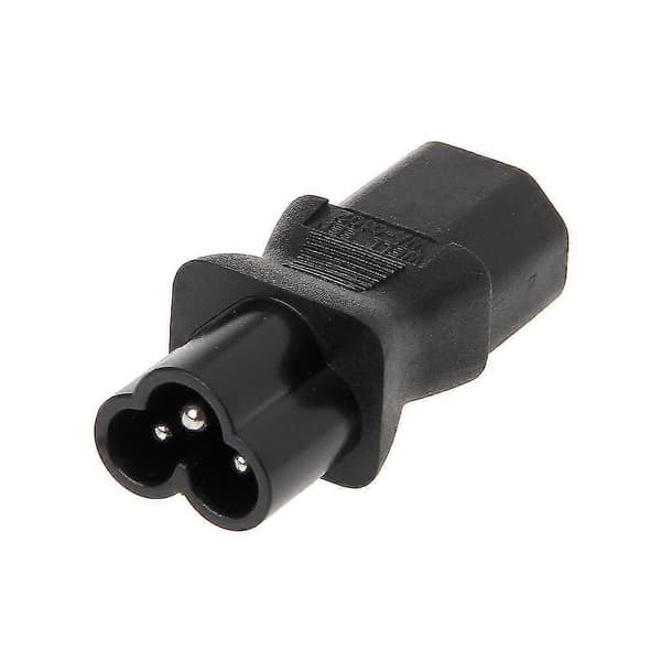 IEC 320 C13 hunstik til C6 hanstik 3-polet Cloverleaf-stik konverter AC-strømadapter