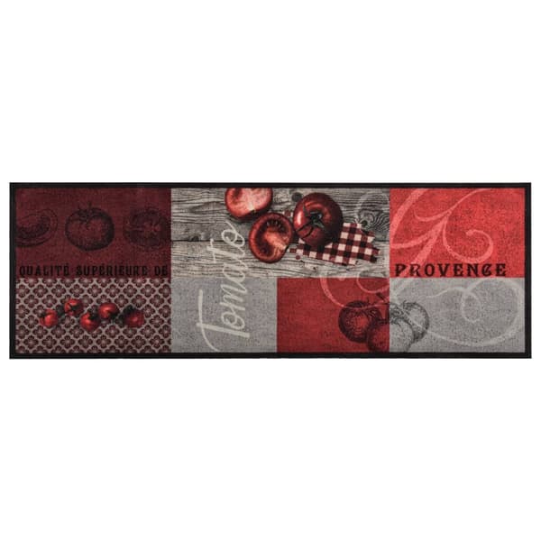 vidaXL Kjøkkenmatte maskinvaskbar tomat 60x180 cm multifärg multicolor
