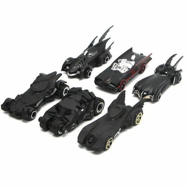 Sæt med 6 Batmobile Billegetøjskøretøjer i Metal
