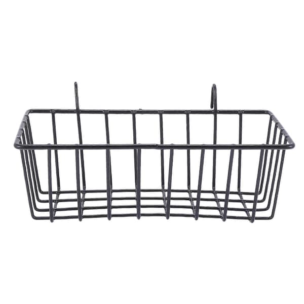 4-pack Wall Grid Panel Hanging Wire Basket, Grid Wall Storage Basket, Wall Mounted Baskets Display Shelves