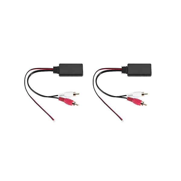 2 stk. trådløs Bluetooth-modul musikkadapter Aux-kabel for bil
