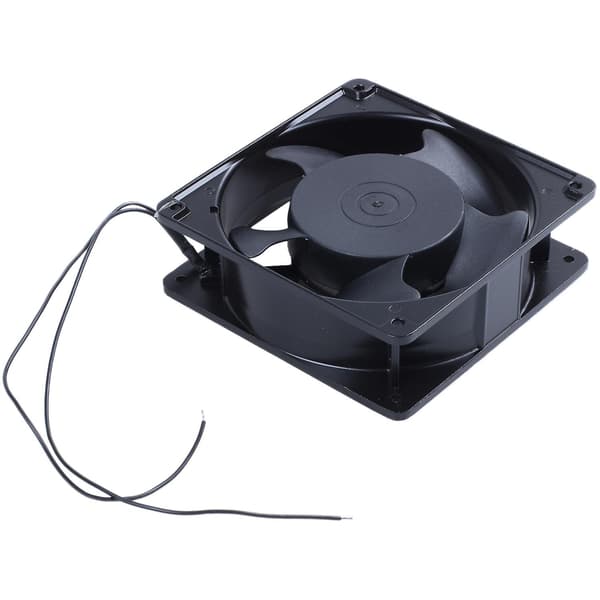 Køleblæser AC 220V-240V 0,14A 120x120x38mm Sort