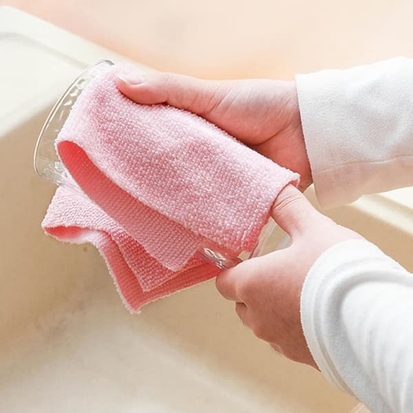 Reusable Microfiber Cloth for Kitchen, Absorbent Rag Roll for Kitchen and Bathroom, Versatile Dishcloth for Household