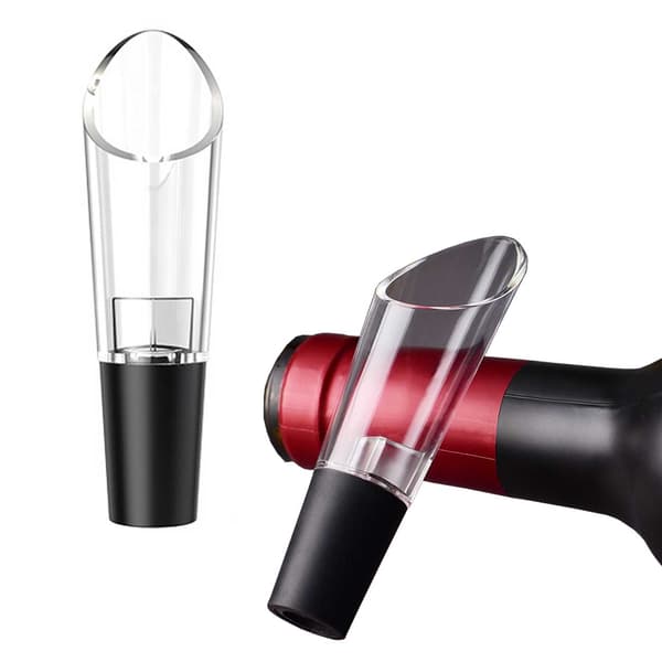 Karaffel tud til vin vinlufter vinkaraffel sort black