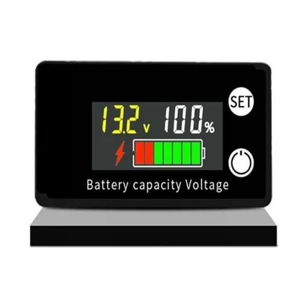 DC 8V-100V Batterivoltmeter Kapacitetsindikator Strömmätare för 12V 24V 48V Litiumjon Blybatterier
