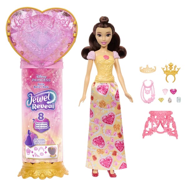 Disney Prinsessan Belle Trollstav med Docka och Tillbehör Multifärg