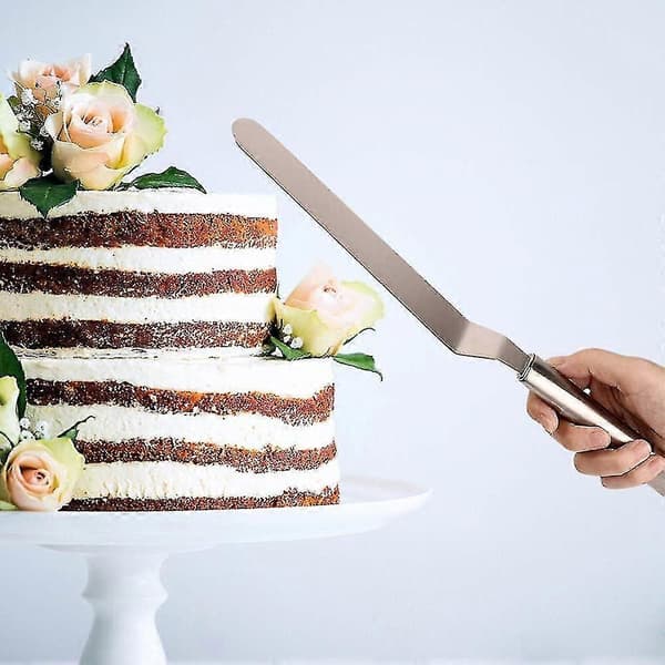 3 stk. vinklede bagepaletter, rustfrit stål