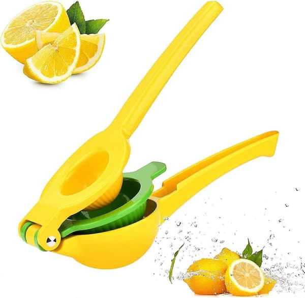 Manual Lemon Squeezer with Unique Design Compatible with Double Bowl, Anti-Corrosion