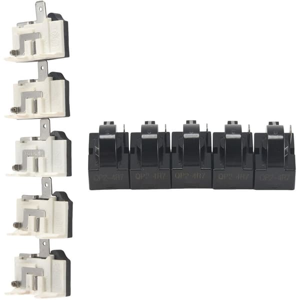 QP2-4R7 Kylskåpsstartare PTC Startrelä för Kylskåp 4,7 Ohm 1-stift och 6750C-0005P Kylskåpsskydd