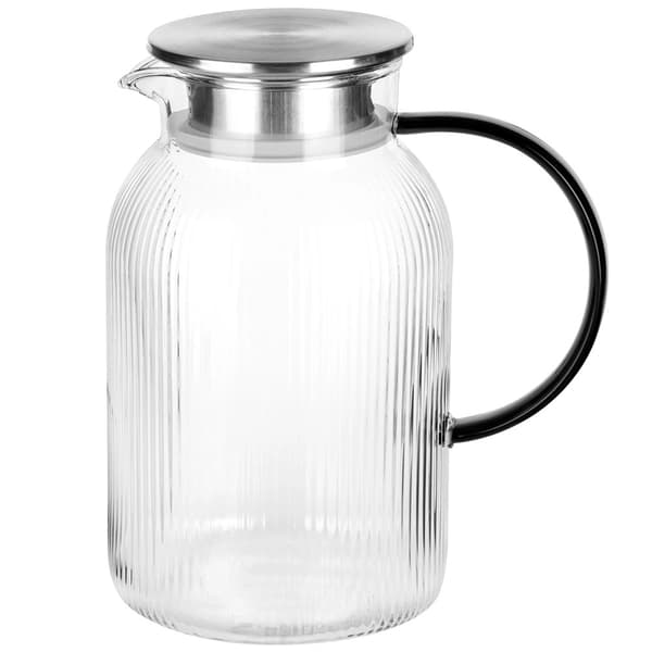 Glaskande med låg, 1,5 l borosilikat, si
