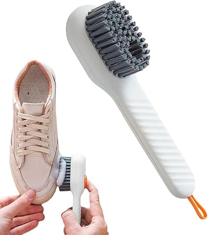 White shoe brush, press type, automatic liquid dispensing brush, soft brush cleaning brush, multi-functional clothes cleaning brushes, home use