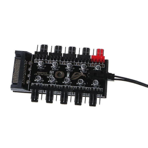 Chassi PWM PC CPU SATA-stik Hub Adapter Strøm til 4-Pin SATA Køleblæsere