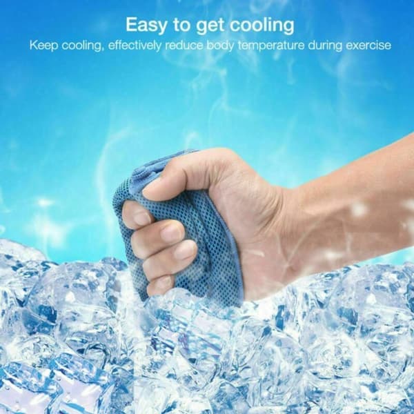 Microfiber cooling towels, set of 6, quick-drying