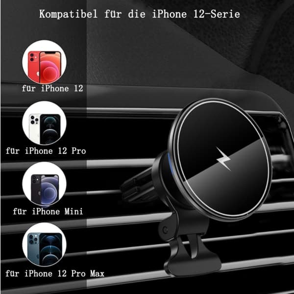 Magsafe biloplader og pung kompatibel med iPhone-FX-