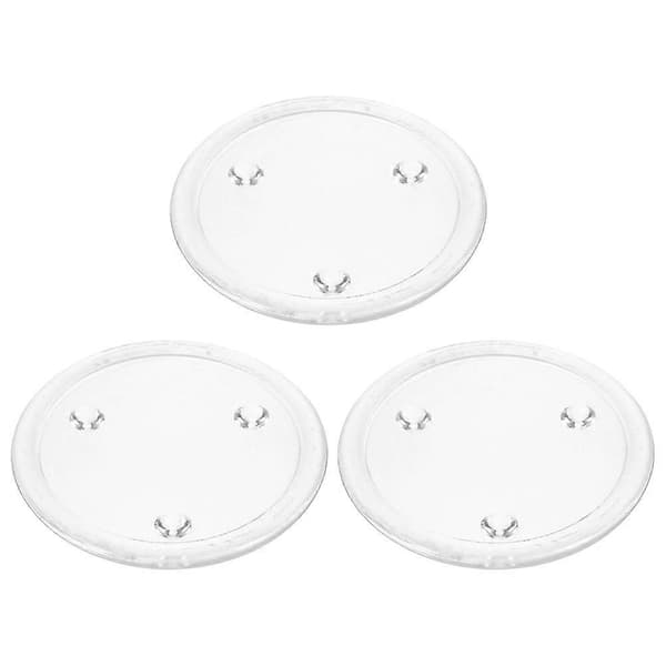3 stk Runde Glass Lysestakebrett Duftlysfat for Bankett Middagsselskap