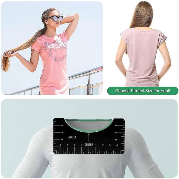 5-delt PVC T-skjorte linjal-guidesett for sublimering