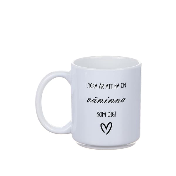 Muki Onni Ystävätär Vit white