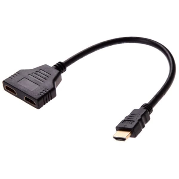 1 ind 2 ud 1080P HD han til dobbelt hun splitteradapterkabel