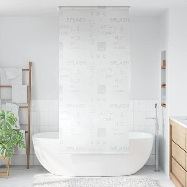 vidaXL Bruseforhængsrullegardin 100x240 cm stænk grå gray
