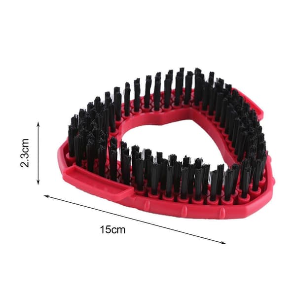 Mop Head Replacement Shower Floor Scrubber Stiff Bristle Design Easy to Install Triangle Cleaning Brush Head for Vileda O-Cedar