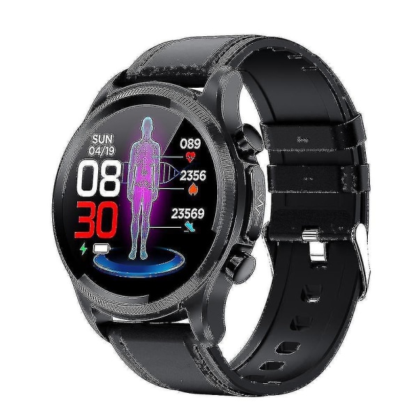 2023 Blood Glucose Smart Watch Ecg+ppg Verenpaineen kehon lämpötilan älykello Miesten Ip68 Vedenpitävä Fitness Tracker - Smart Watches_xsdxm