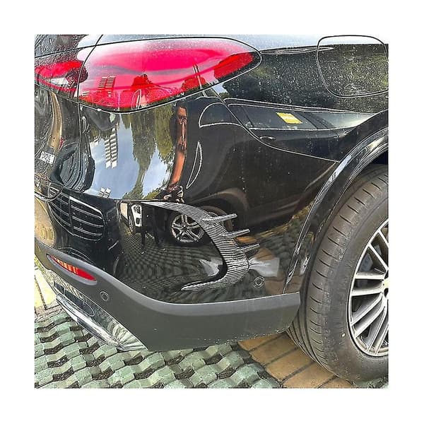 Bil Bakre Stötfångare Diffusor Splitter Spoiler Body Kit For Glc Klass X254 2023+ Glc260 Glc300 (kolfiber)