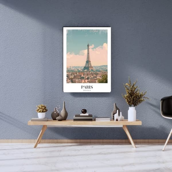 Eiffel Tower Poster 50x70 cm – Paris Poster without Frame