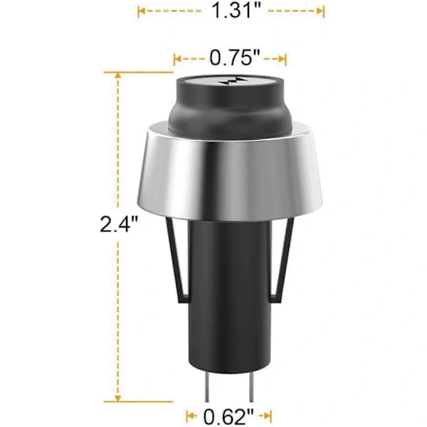 Grill Ignition Button Replacement for Weber Genesis II GS4 and Spirit II E310, Easy Installation, Black Silver