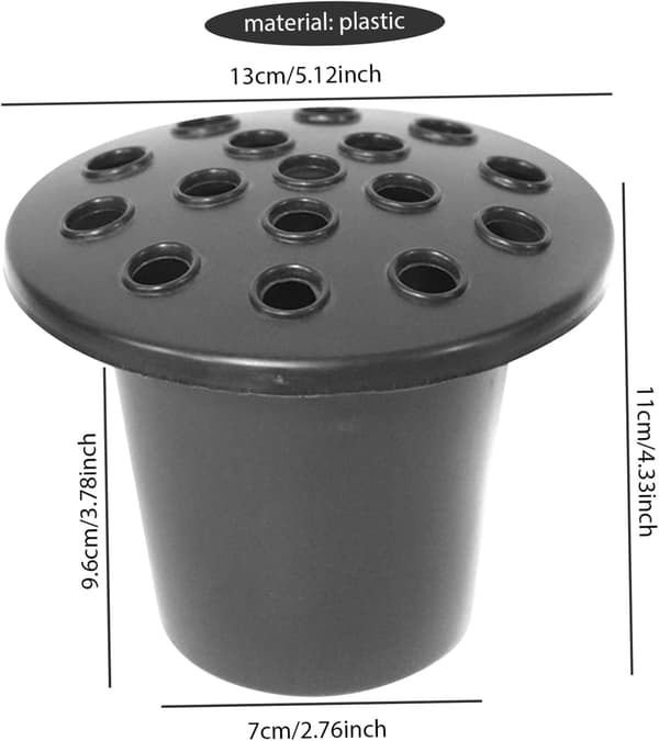 Grave Vases 16 Compartments, Plastic Grave Flower Holders, Grave Inserts Memorial Vases