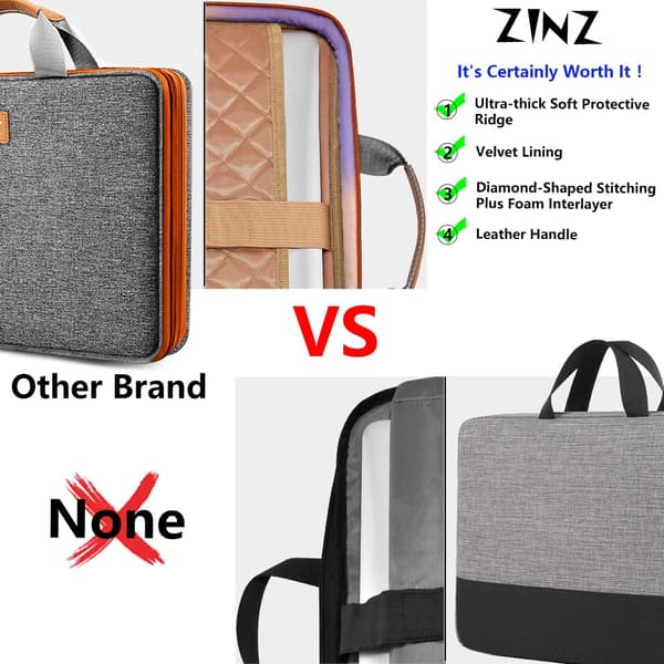 Ekspanderbart beskyttende laptop-etui 15,6 tommer med tilbehørslomme, gråoransje Grayish orange