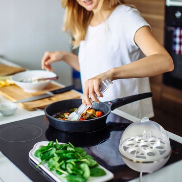 Apparat for å koke egg Eggkoker Automatisk 350W