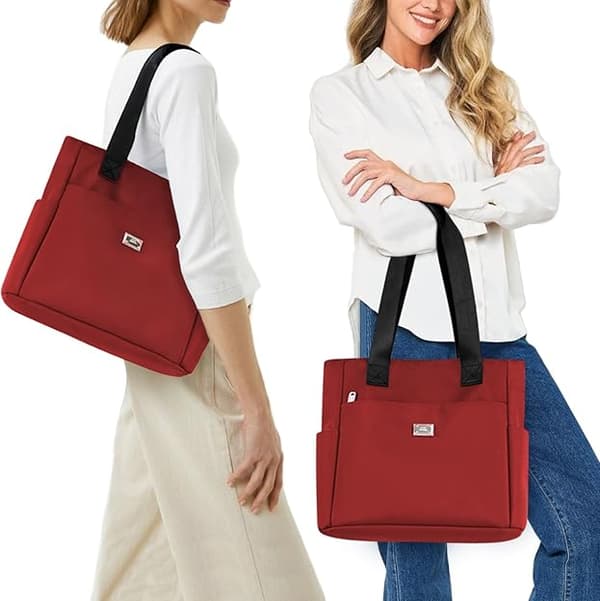Shoulder Bag, Waterproof Tote Bag Lightweight Tote Bag With Multiple Compartments Commuter Shoulder Bag