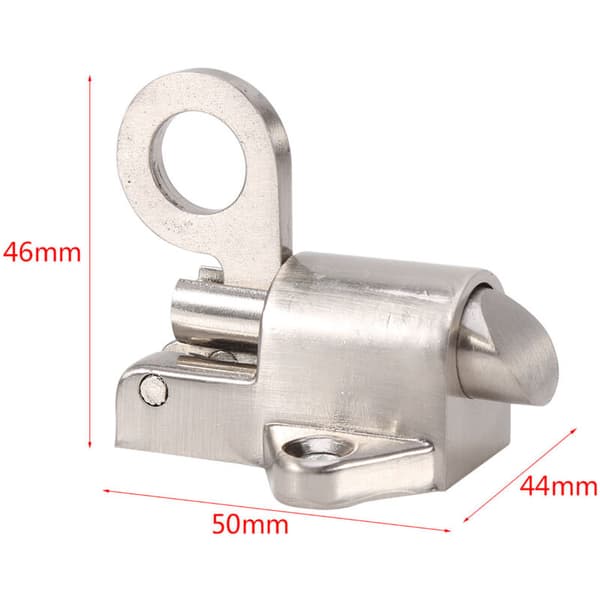 Door Lock, Durable Zinc Alloy Security Lock Spring Loaded Door Bolt Suitable for Doors Cabinets and Windows