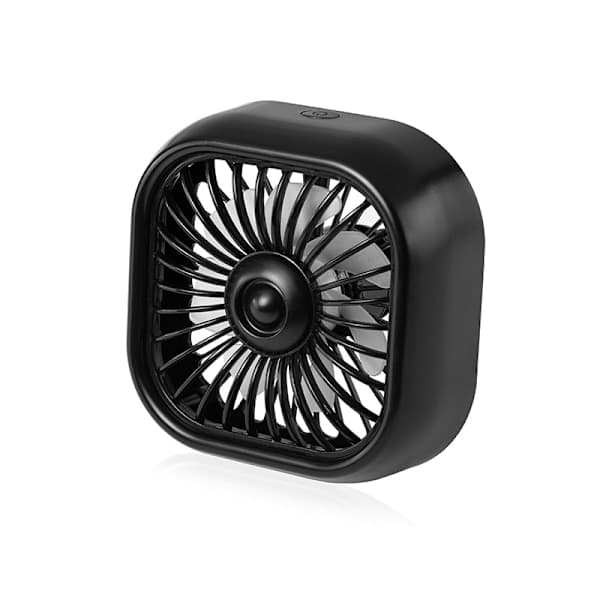 Kraftfuld og lydløs bilventilator til luftudsugning med USB-lampe - Multifunktionel minikøler til bilinteriørkøling