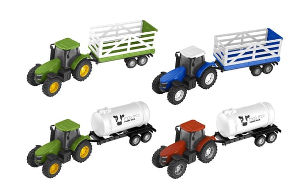 Traktor och släpvagn för barn, från 3 år