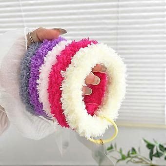 Versatile Phone Wristband Anti-lost Wrist Strap Keychain Plush Orange Orange