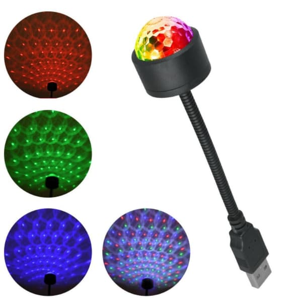 Värikäs LED-tunnelmavalaistus autoon