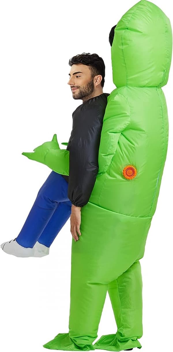 Oppusteligt Alien Kostume Voksen 150-190cm
