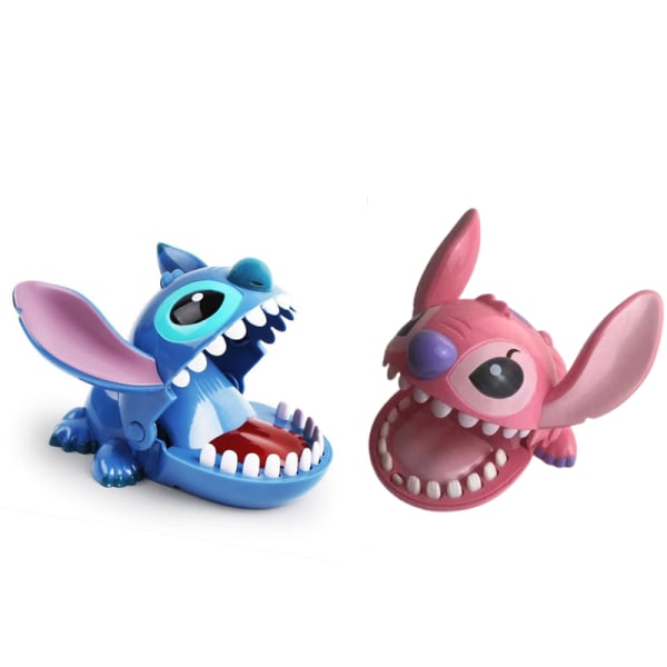 Lilo og Stitch Big Mouth Bite Finger Game Figur Tricky Prank Legetøj Børnegave Nyt pink