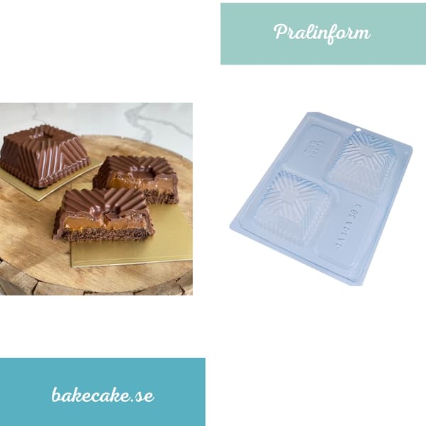 Pralineform Chokoladeform - BWB 10109 - Special 3-delt form Transparent transparent