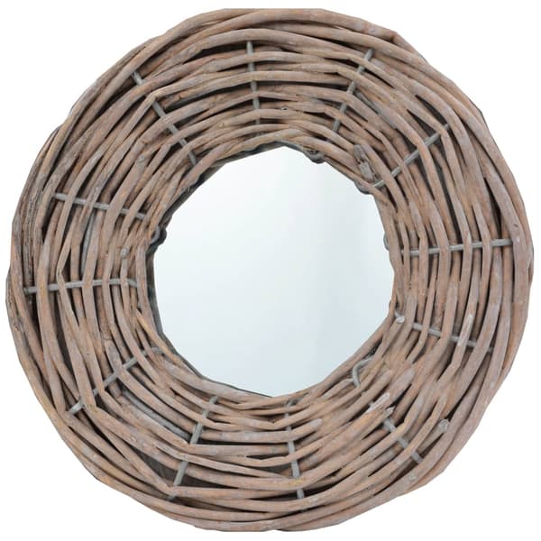 vidaXL Speil 3 stk 15 cm kurvmateriale Brun brown