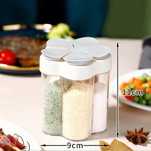 Maustepurkit etiketillä 5-in-1