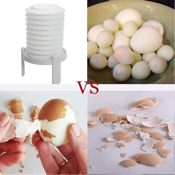 Eggeskallfjerner Egguttrekker Kokt eggeskreller for hardkokte egg Bærbart kjøkkenutstyr